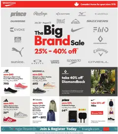 Un aperçu du dépliant Weekly flyer / circulaire du magasin Sport Chek est valide à partir 24 juill. 2025