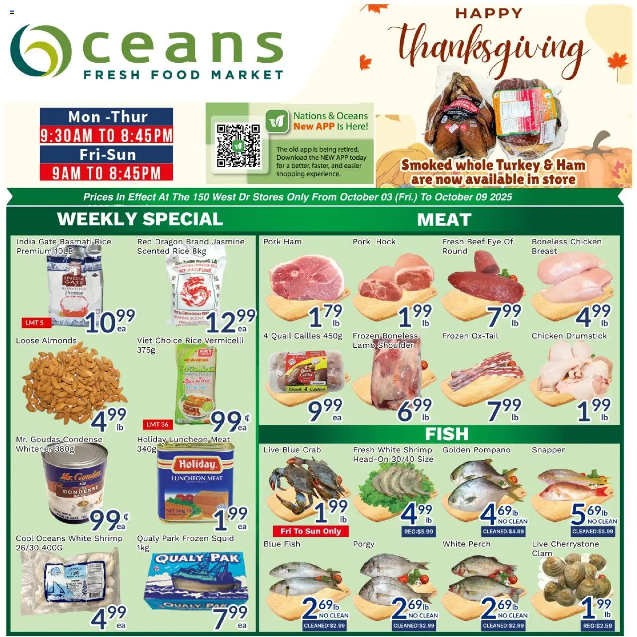 Oceans flyer valid from Oct 03, 2025 - page number 1
