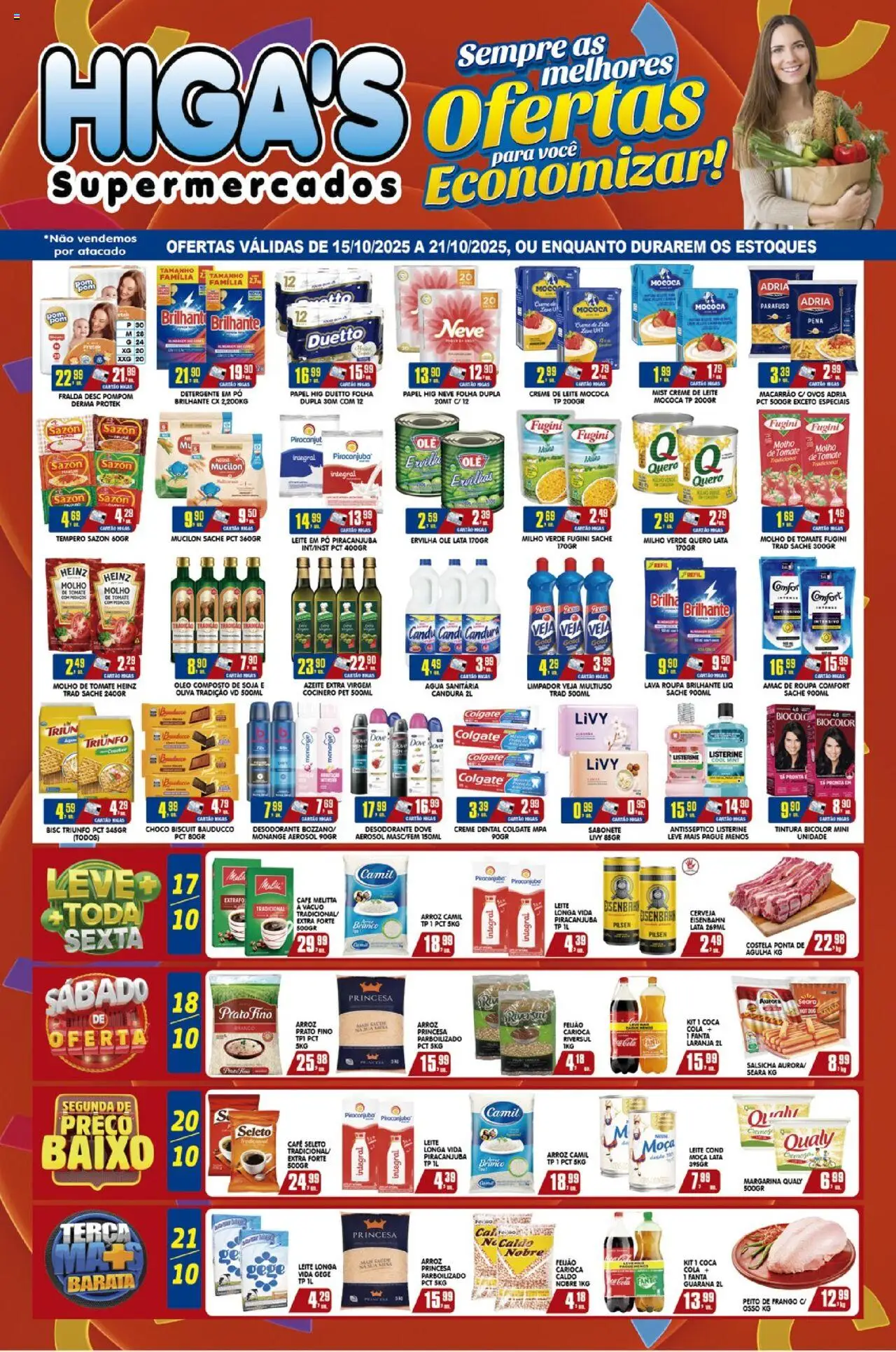 Higa's Supermercado folheto "Ofertas da semana" válido a partir de 15/10/2025 - número de página 1