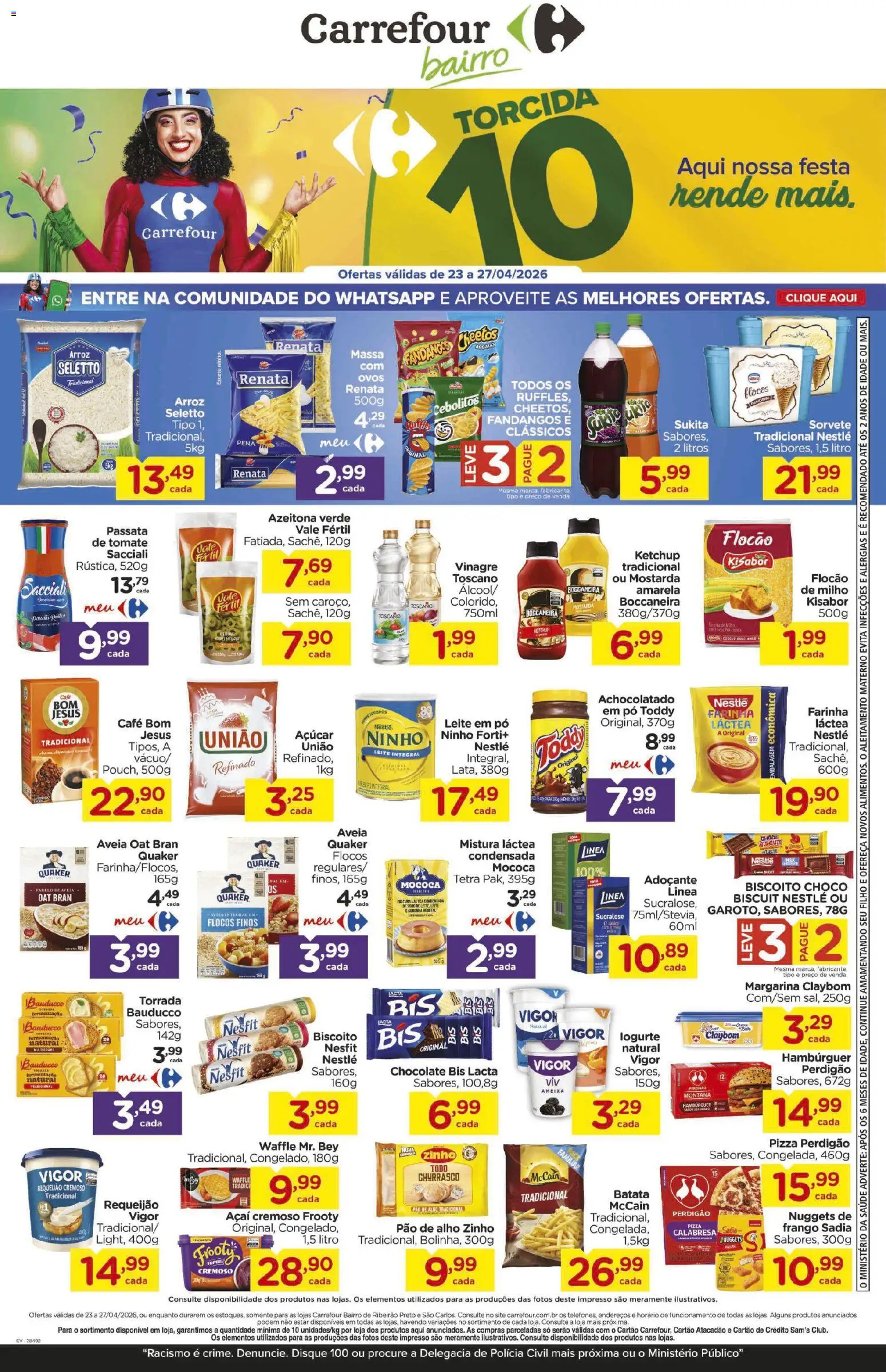 Pré-Visualização do folheto "Carrefour Bairro - Ofertas da semana" da loja Carrefour Bairro válido a partir de 23/04/2026