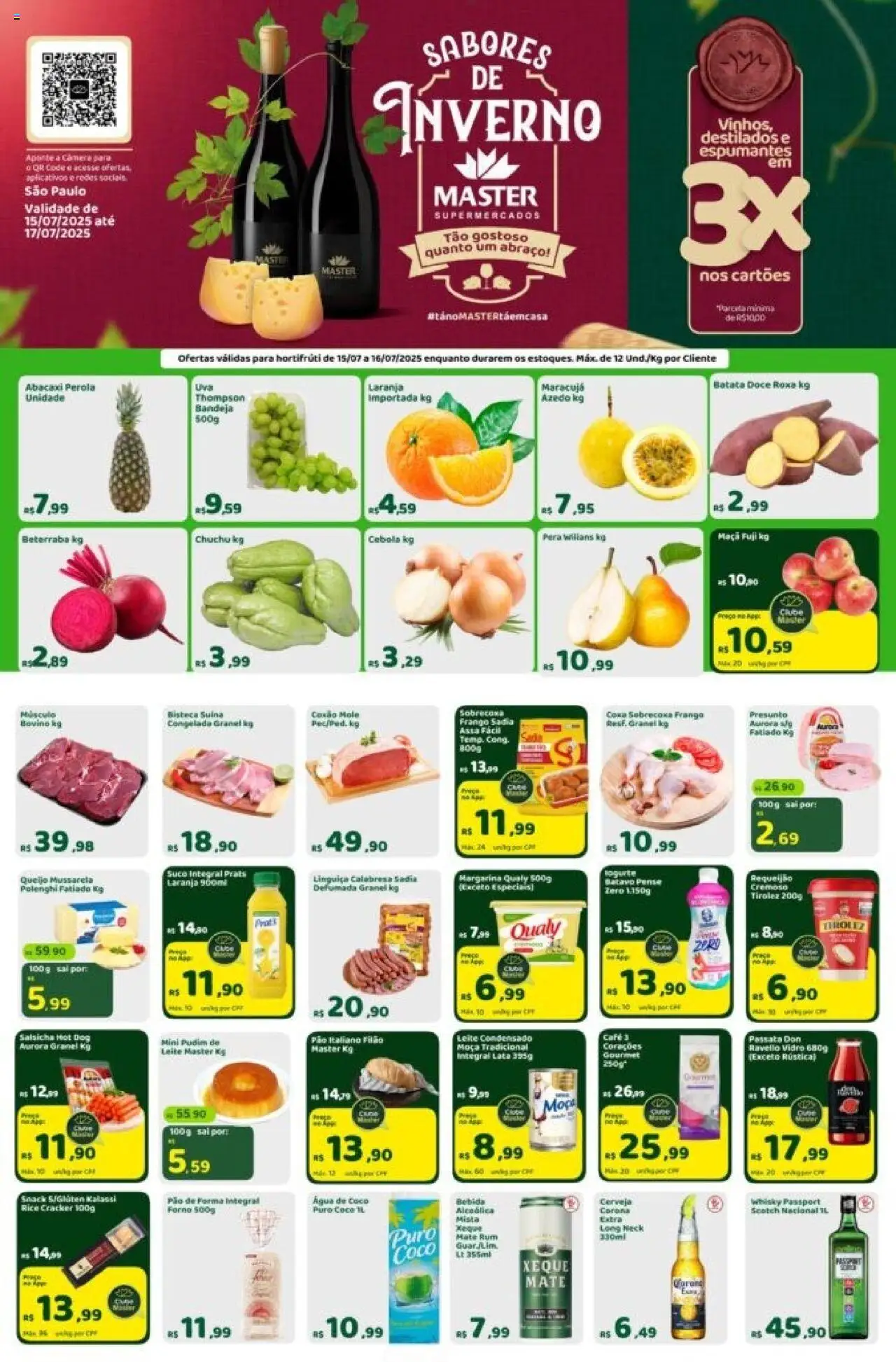 Master folheto "Ofertas da semana" válido a partir de 15/07/2025 - número de página 1