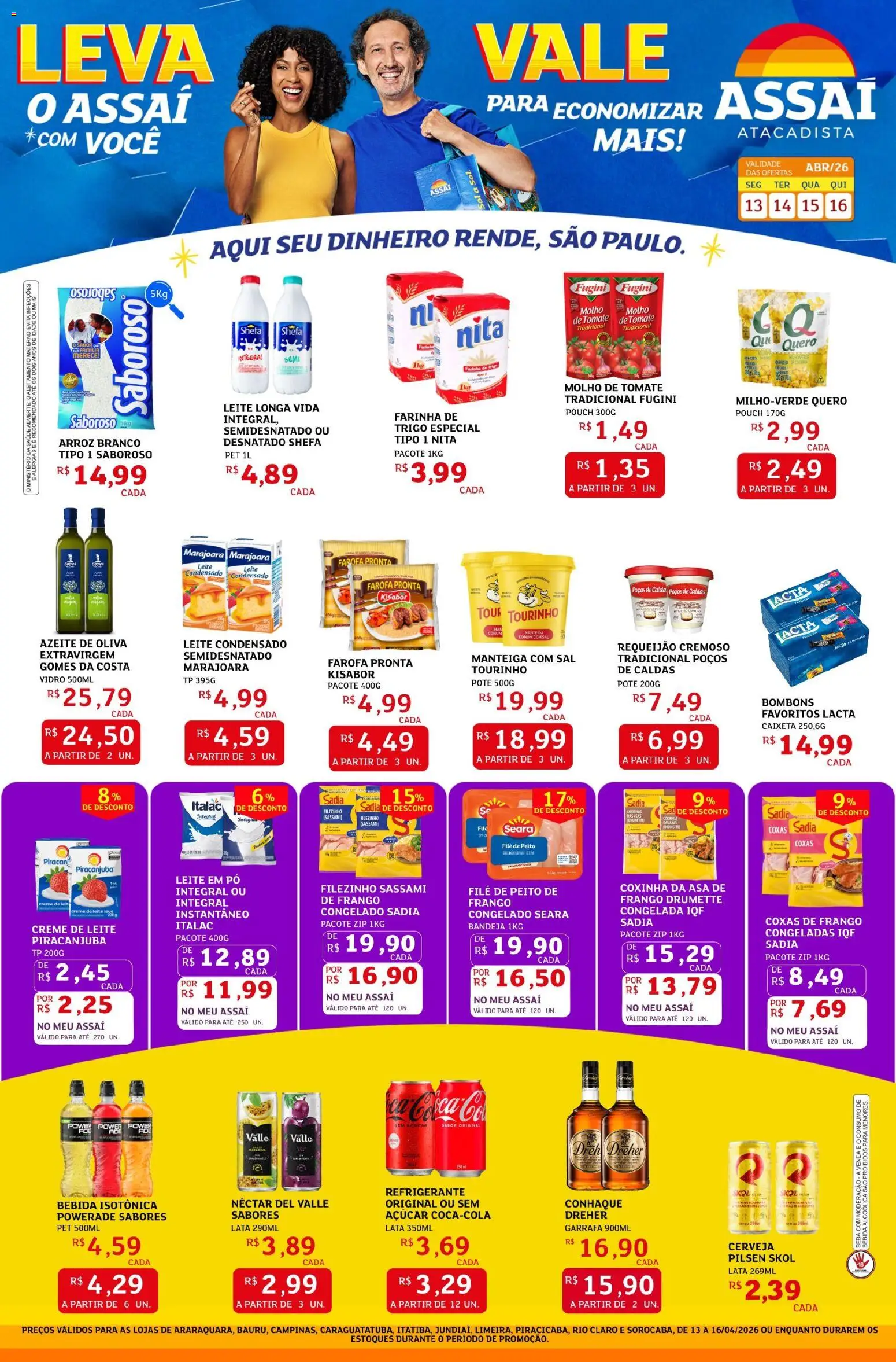 Pré-Visualização do folheto "Assaí Atacadista ofertas - SP" da loja Assaí Atacadista válido a partir de 13/04/2026