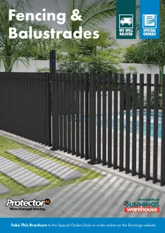 Preview of catalogue Protectoral Aluminium and Glass Fencing Brochure from shop Bunnings Warehouse valid 22 Sept 2025