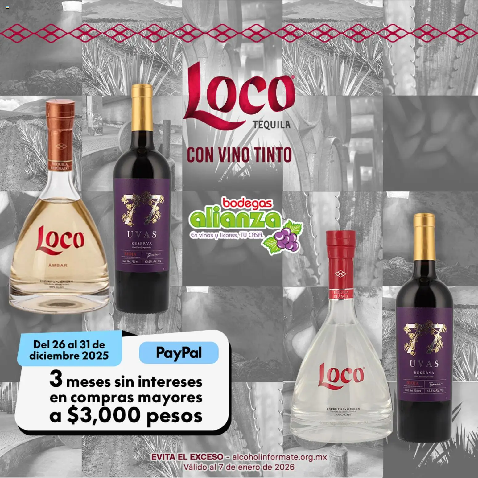 Vista previa las ofertas de la tienda Bodegas Alianza - Catálogo Tequila Loco desde el 31/12/2025 