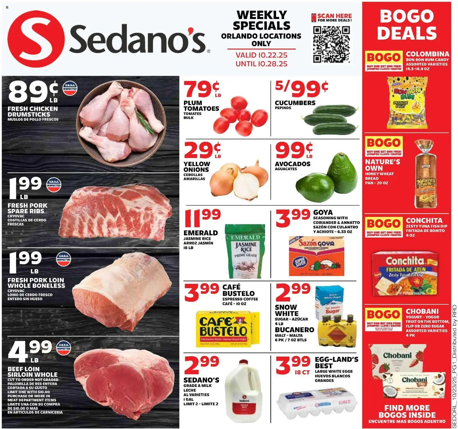 Sedano's Weekly Ad from 10/22/2025 - Flyer - Page number 1