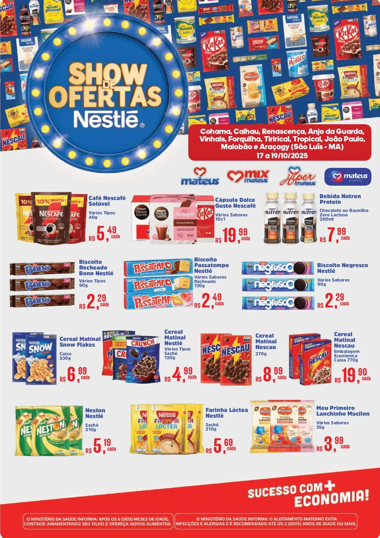 Mateus folheto "Ofertas Nestlé" válido a partir de 17/10/2025 - número de página 1