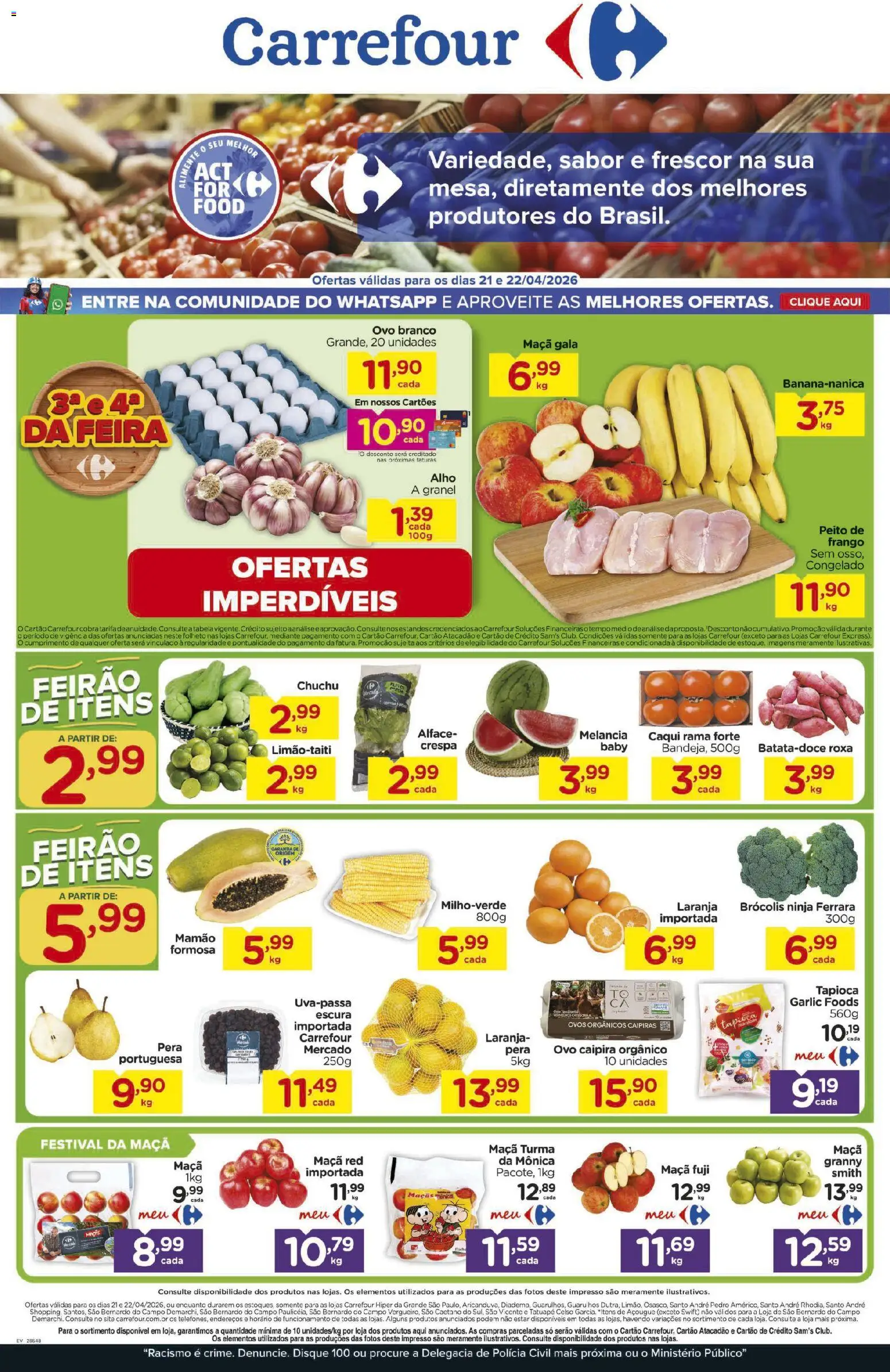 Pré-Visualização do folheto "Carrefour ofertas Feira" da loja Carrefour válido a partir de 21/04/2026