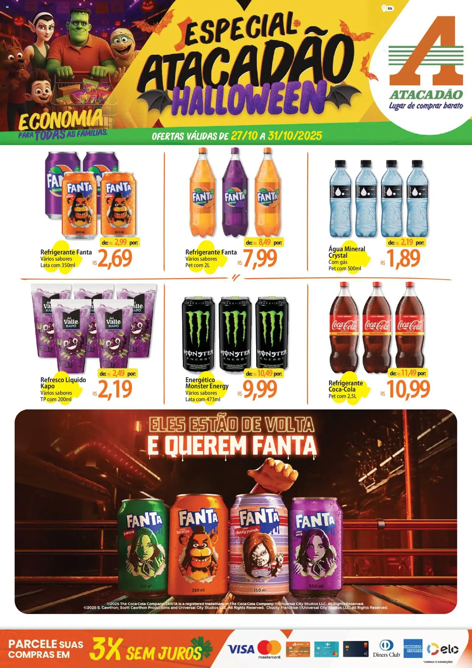 Atacadão folheto "Ofertas - RN" válido a partir de 27/10/2025 - número de página 1