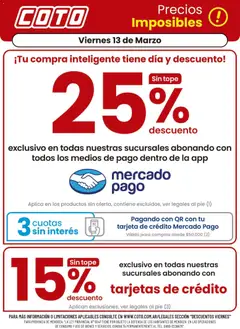 Vista previa del folleto de la tienda Coto válido desde el 13/03/2026 