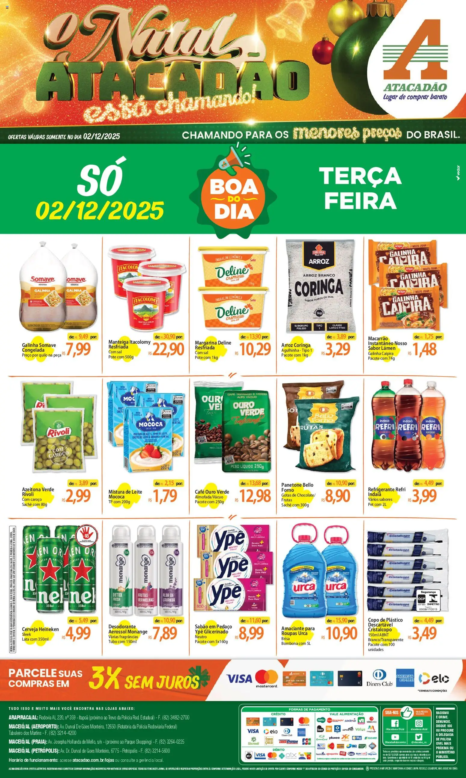 Pré-Visualização do folheto "Ofertas - AL" da loja Atacadão válido a partir de 02/12/2025