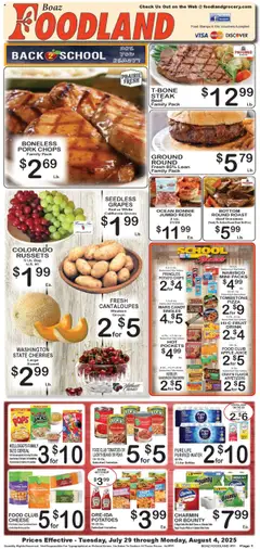 Ad Preview of Foodland Weekly Ad from 07/29/2025