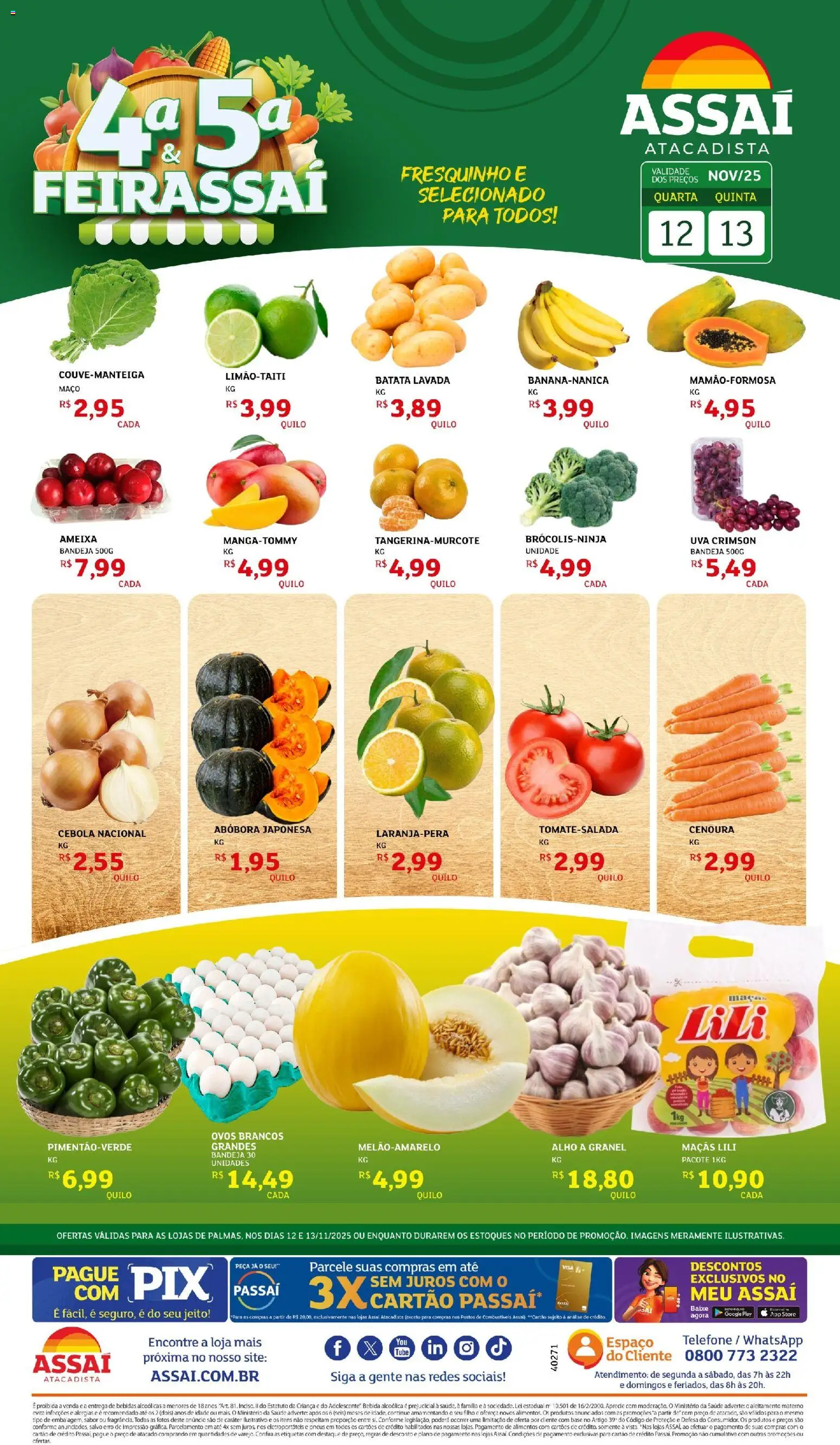 Pré-Visualização do folheto "Encarte - TO" da loja Assaí Atacadista válido a partir de 13/11/2025