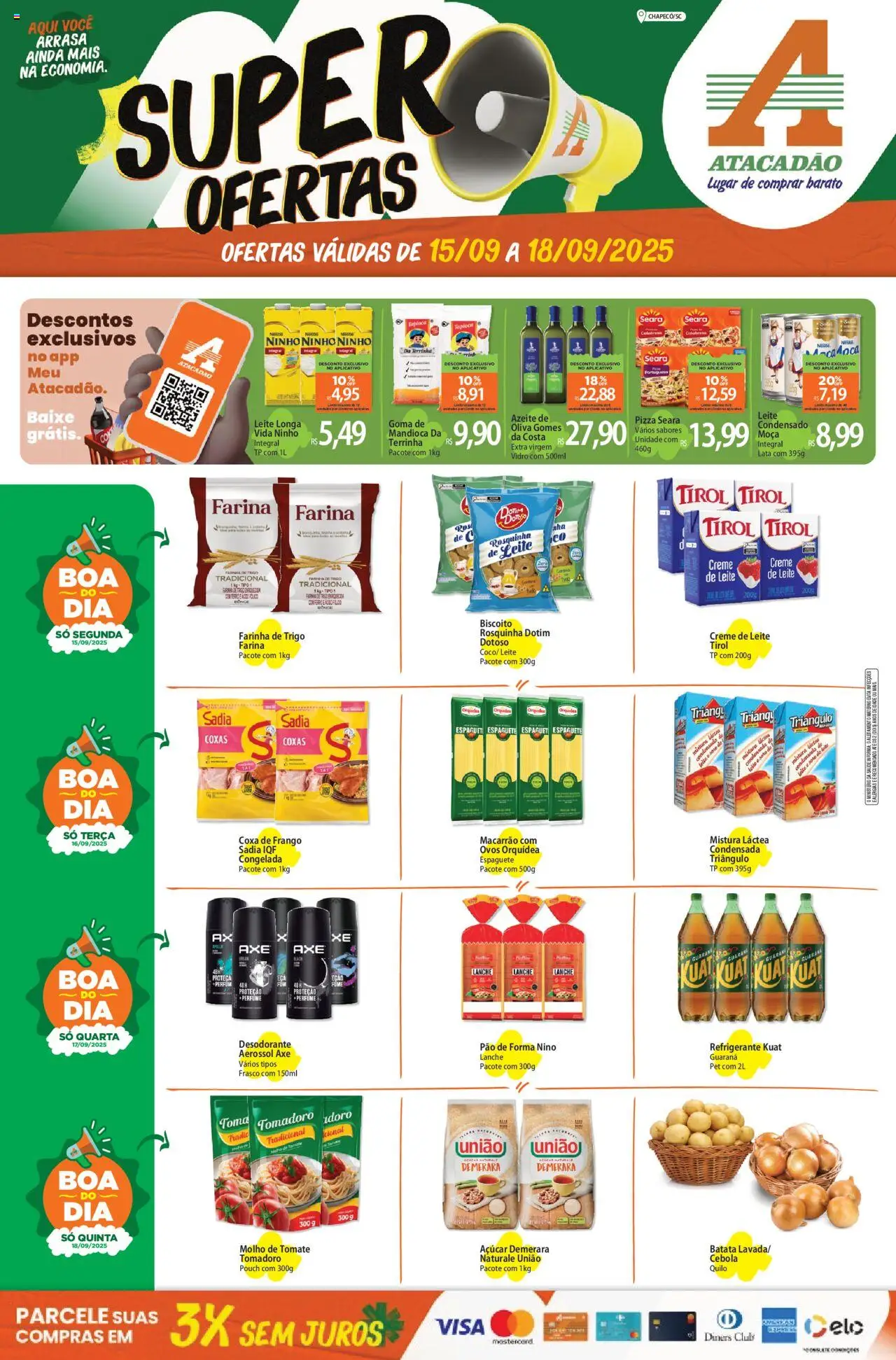 Atacadão folheto "Ofertas - SC" válido a partir de 15/09/2025 - número de página 1