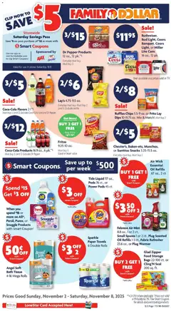 Ad Preview of Family Dollar Weekly Ad from 11/02/2025 | Page: 1