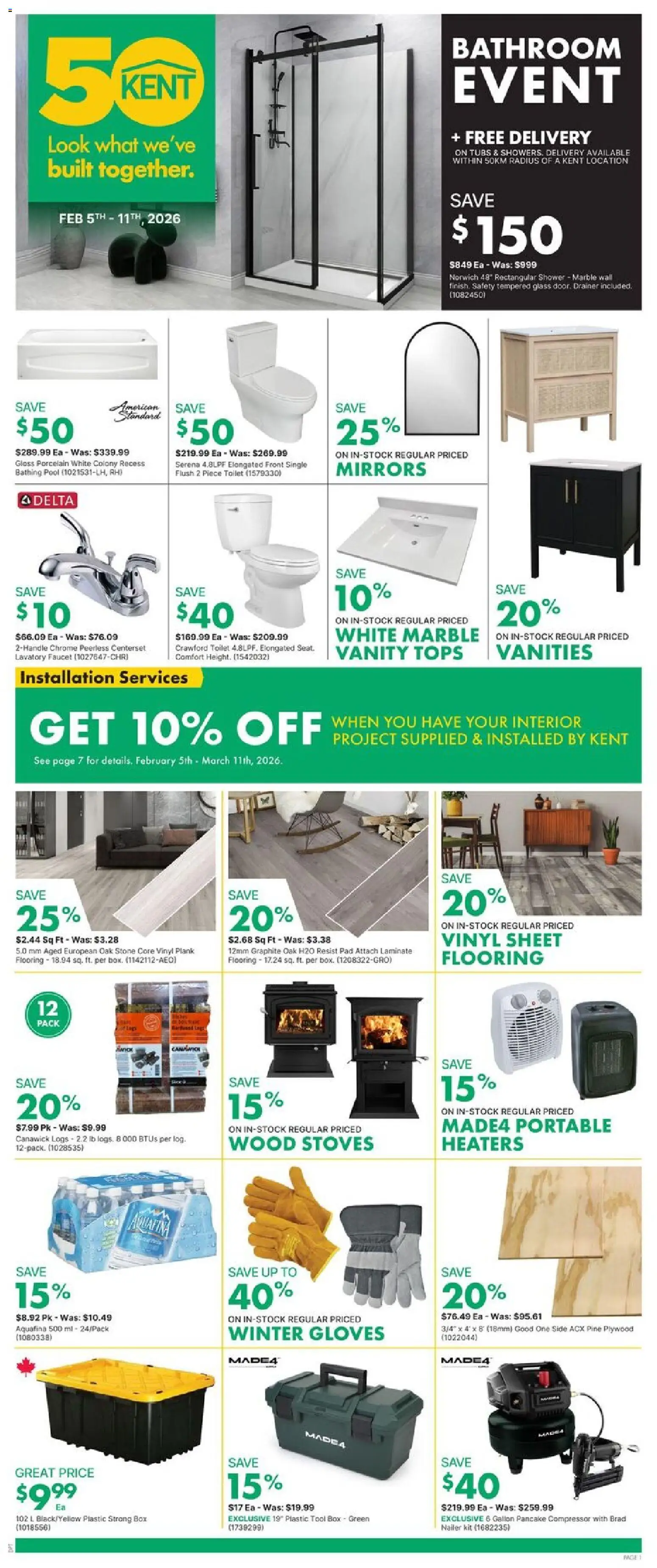 Preview of leaflet Weekly flyer / circulaire from shop Kent is valid from Feb 05, 2026