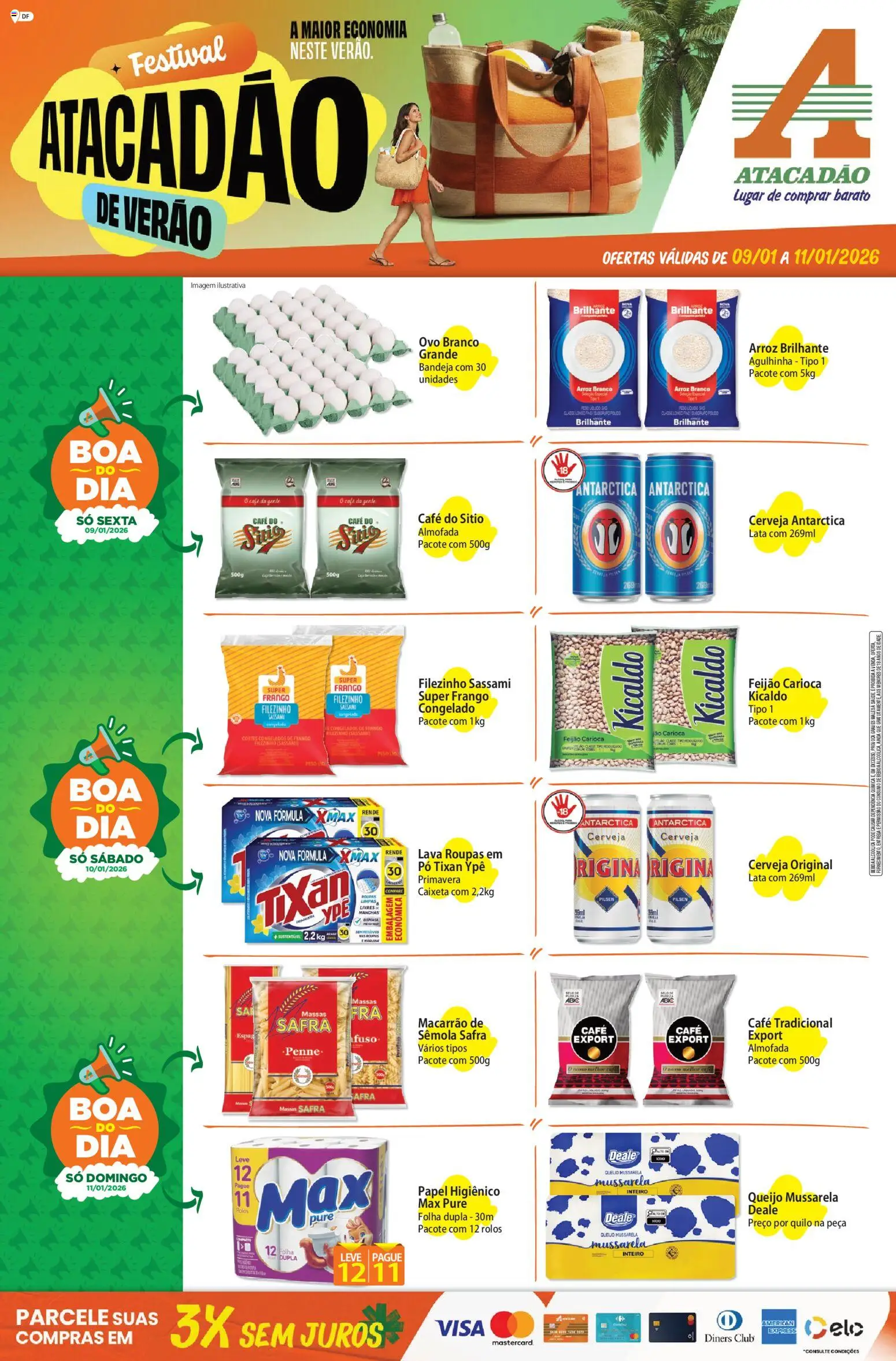 Pré-Visualização do folheto "Ofertas - DF" da loja Atacadão válido a partir de 09/01/2026