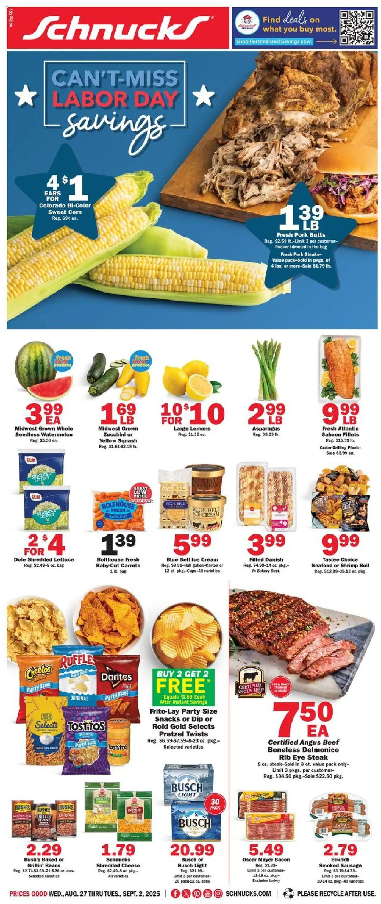 Schnucks Weekly Print Ad - MO from 08/27/2025 - Flyer - Page number 1