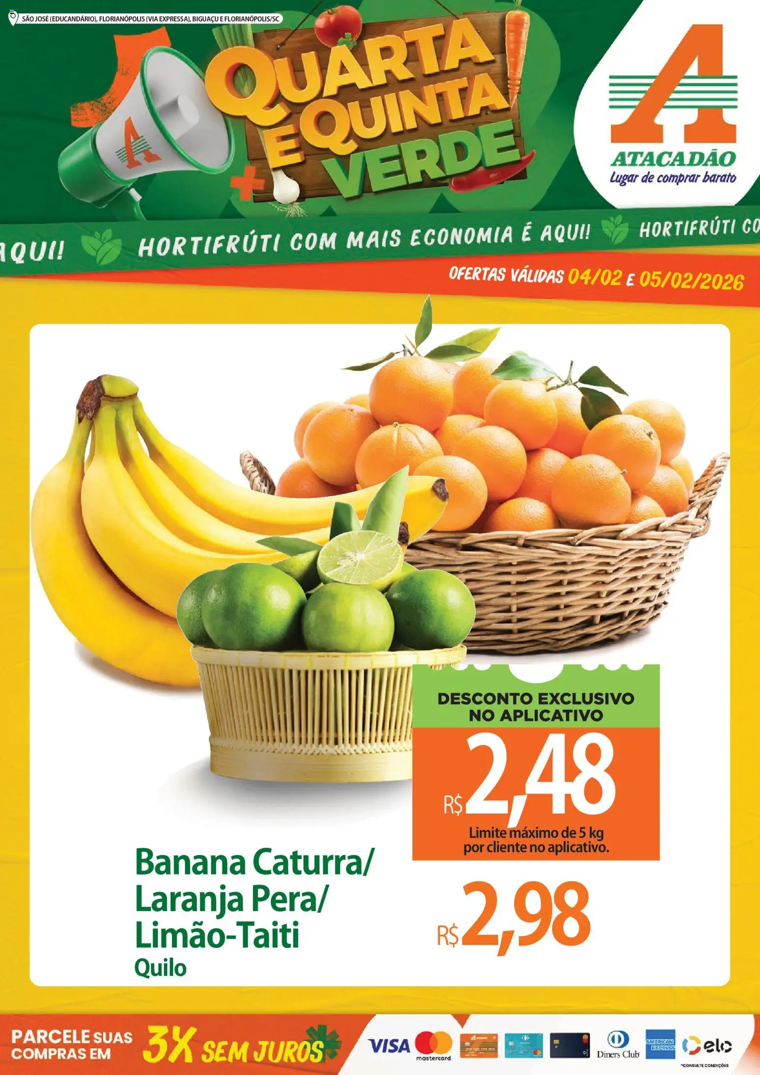 Pré-Visualização do folheto "Ofertas - SC" da loja Atacadão válido a partir de 04/02/2026