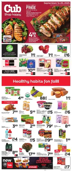 Ad Preview of Cub Foods Weekly Ad from 09/14/2025