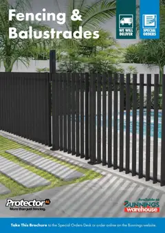Preview of catalogue Protectoral Aluminium and Glass Fencing Brochure from shop Bunnings Warehouse valid 22/09/2025