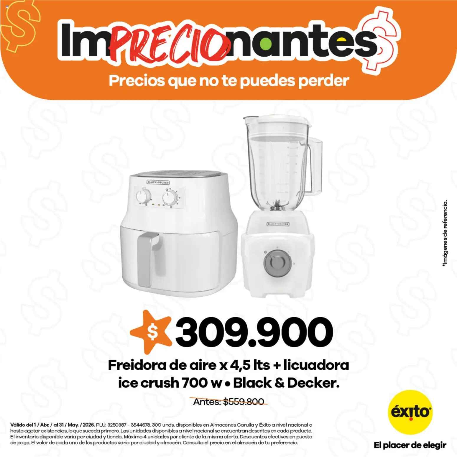  Vista previa del prospecto Éxito - Catálogo del almacen Éxito válida del 01/04/2026 al 