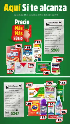 Vista previa las ofertas de la tienda Bodega Aurrerá - Folleto Aquí Si te alcanza desde el 20/11/2025 