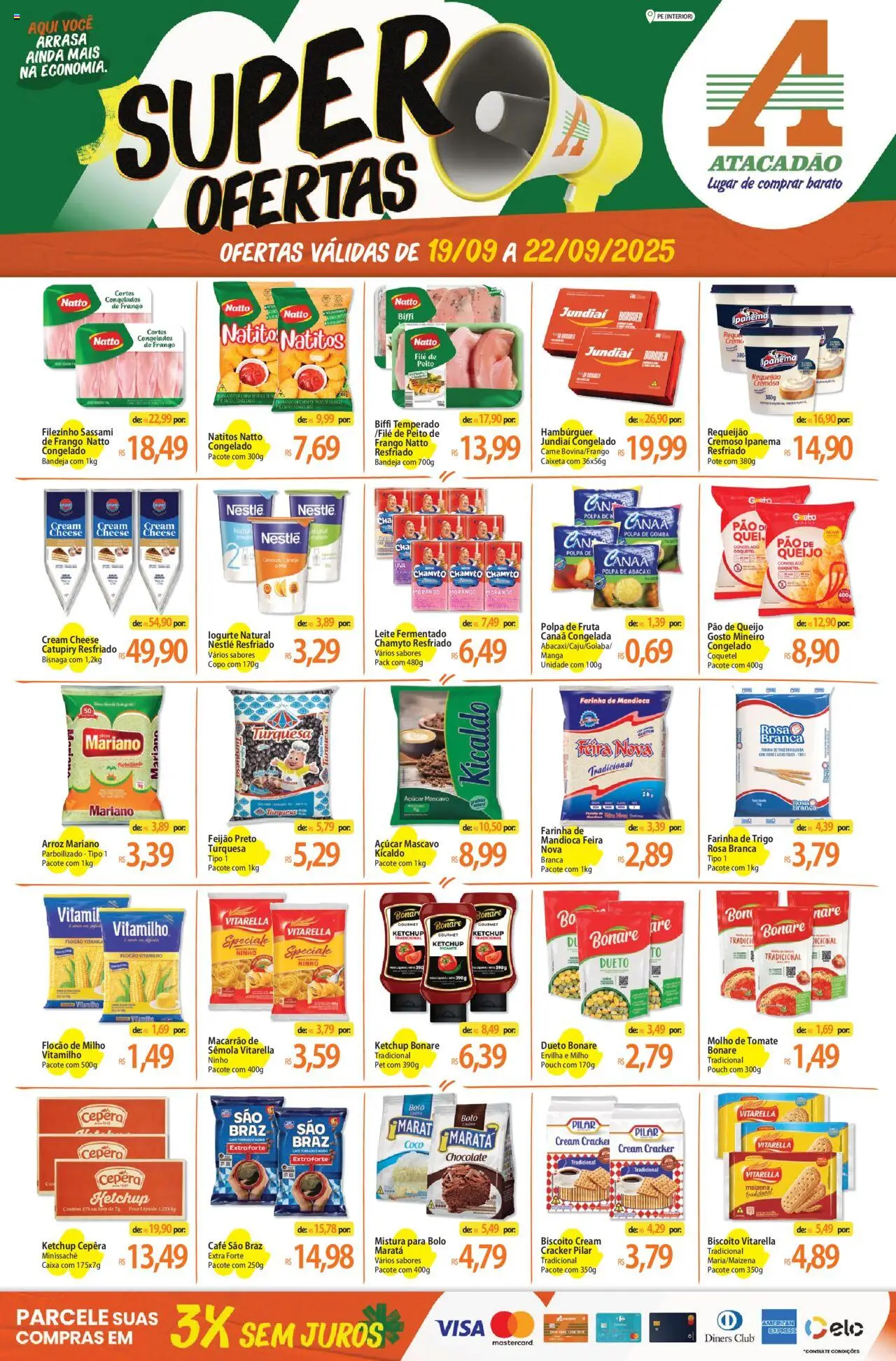 Atacadão folheto "Ofertas - PE" válido a partir de 19/09/2025 - número de página 1