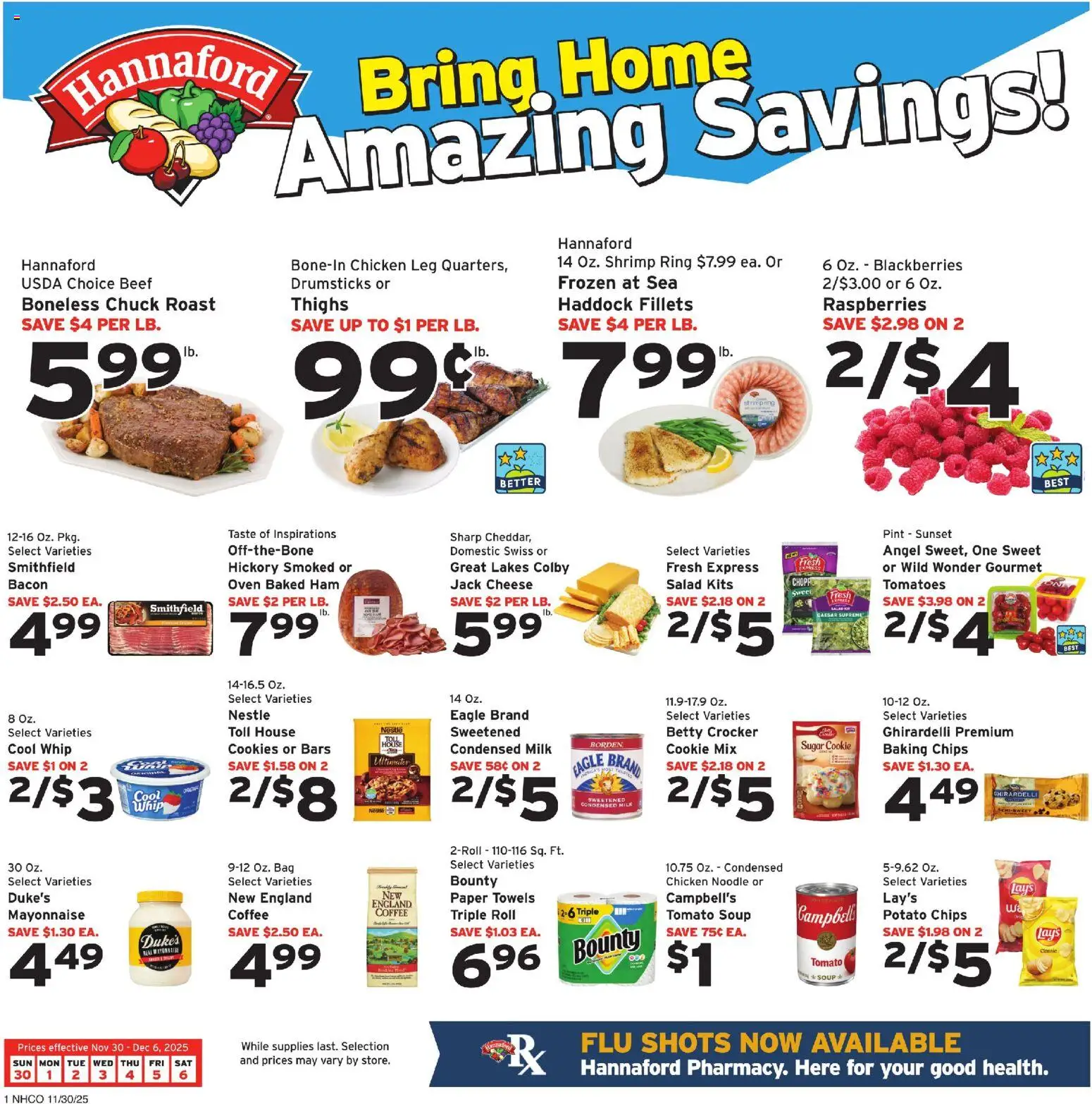 Ad Preview of Hannaford Weekly Ad from 11/30/2025