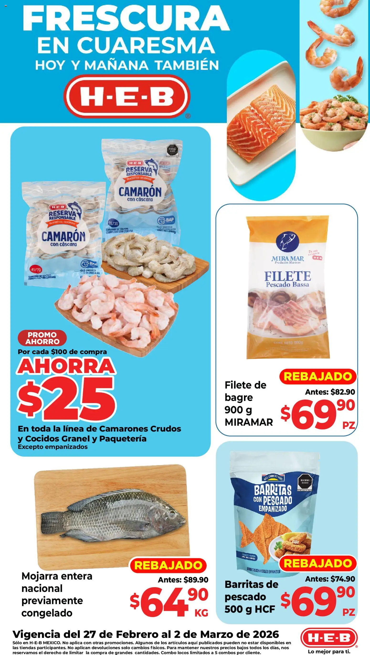 Vista previa las ofertas de la tienda H-E-B - H-E-B folleto desde el 27/02/2026 