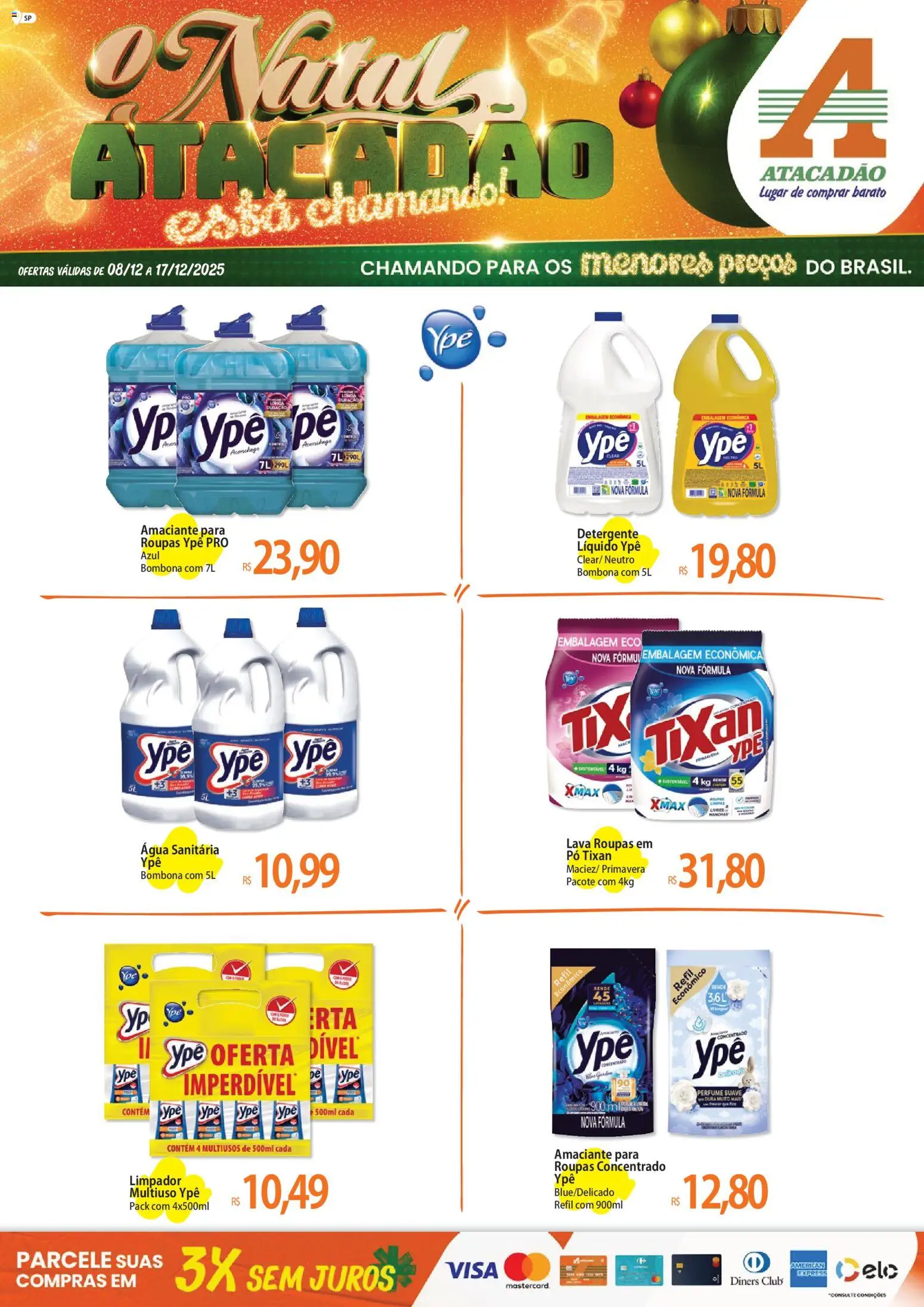 Pré-Visualização do folheto "Ofertas - SP" da loja Atacadão válido a partir de 08/12/2025