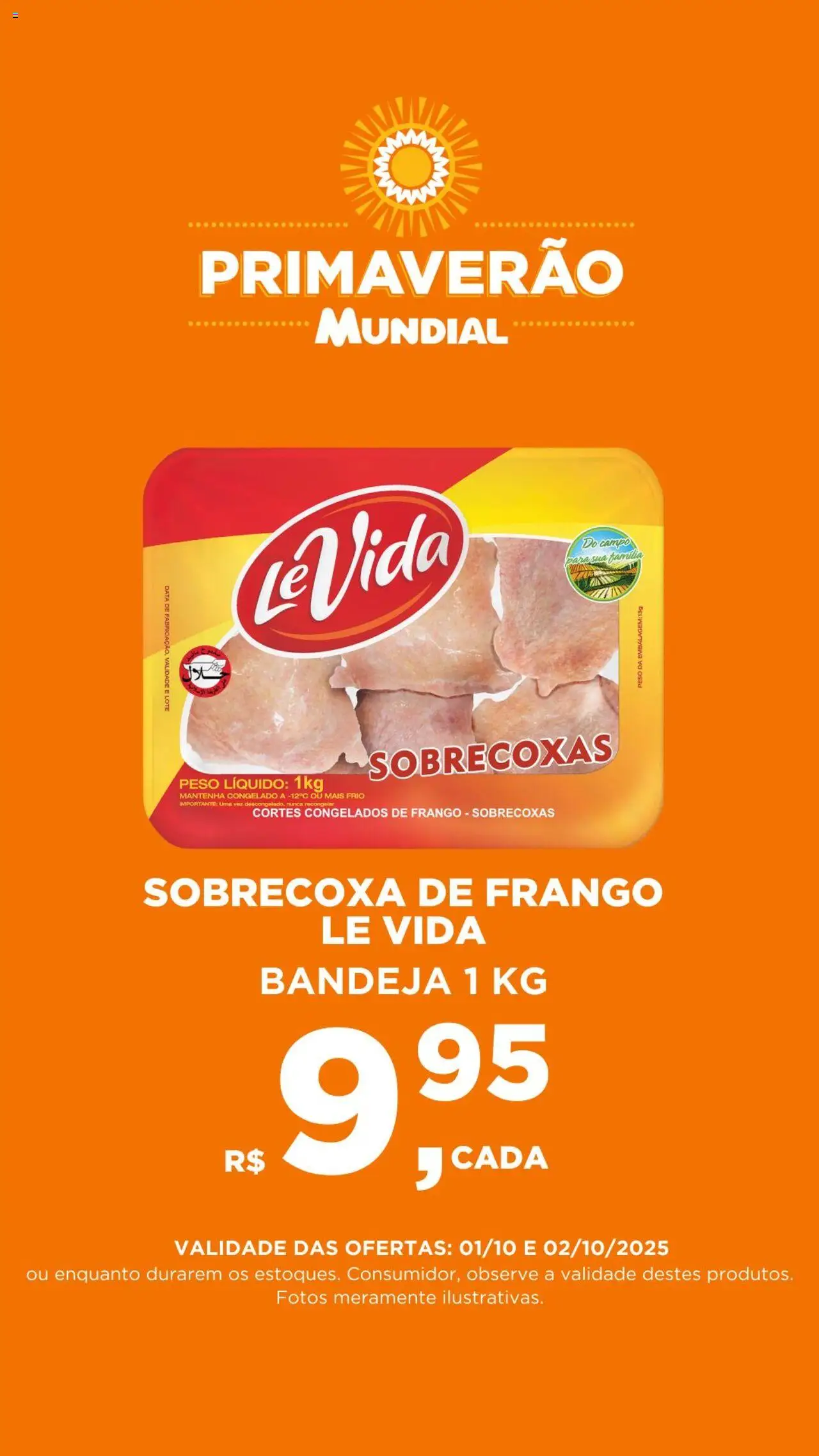 Mundial folheto "Encarte" válido a partir de 01/10/2025 - número de página 1 - Frango, Bandeja, Sobrecoxa de frango