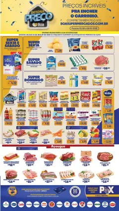 Pré-Visualização do folheto "Ofertas da semana" da loja Boa Supermercados válido a partir de 01/08/2025