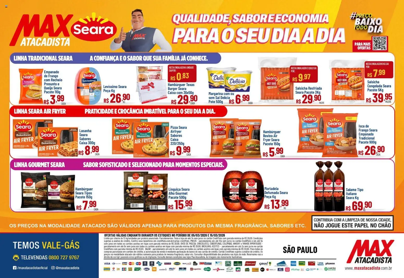 Pré-Visualização do folheto "Max Atacadista ofertas Preco Baixo" da loja Max Atacadista válido a partir de 05/03/2026