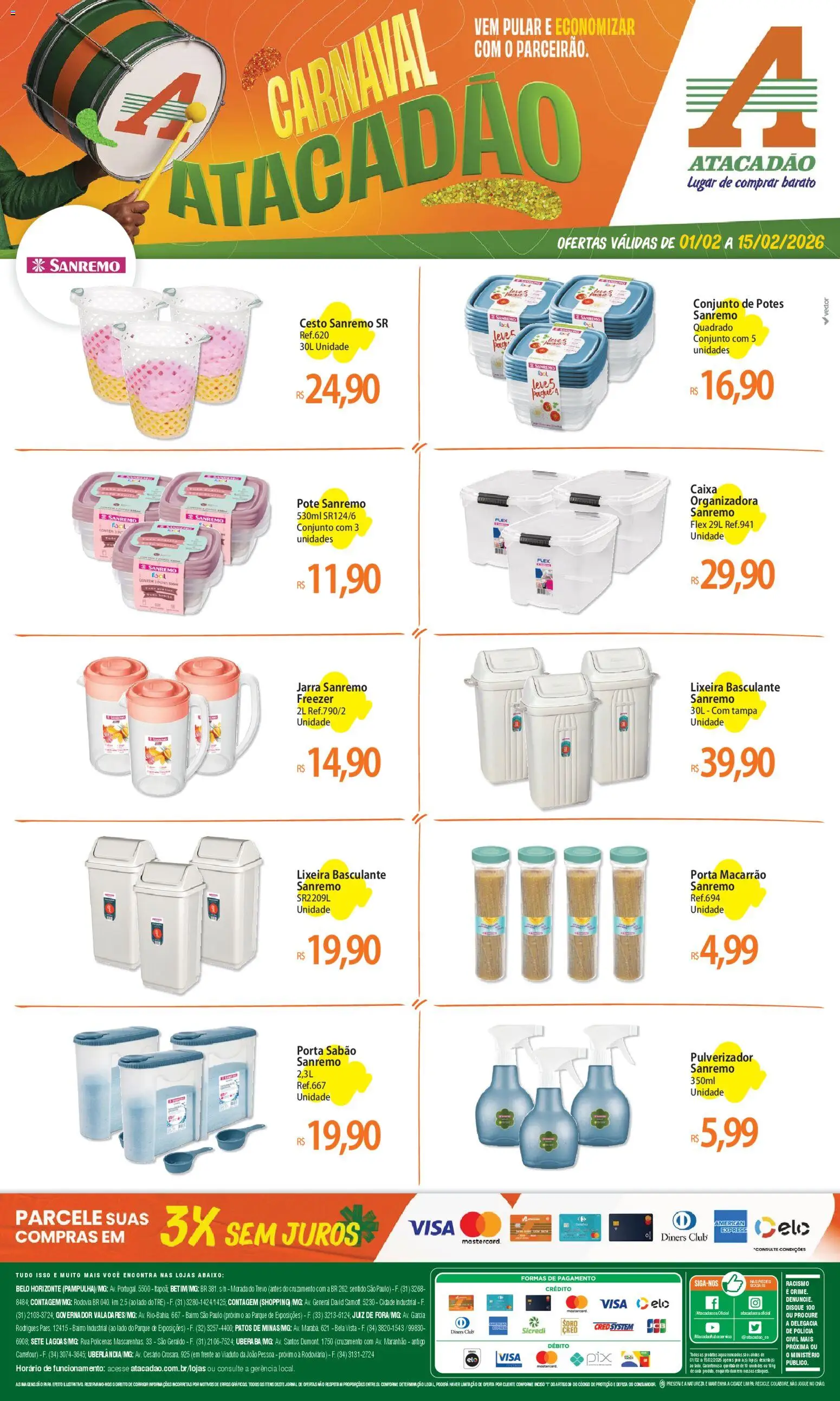 Pré-Visualização do folheto "Ofertas - MG" da loja Atacadão válido a partir de 01/02/2026