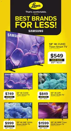 Un aperçu du dépliant Flyer - BBFL Electronics du magasin Leon's est valide à partir 19 sept. 2025