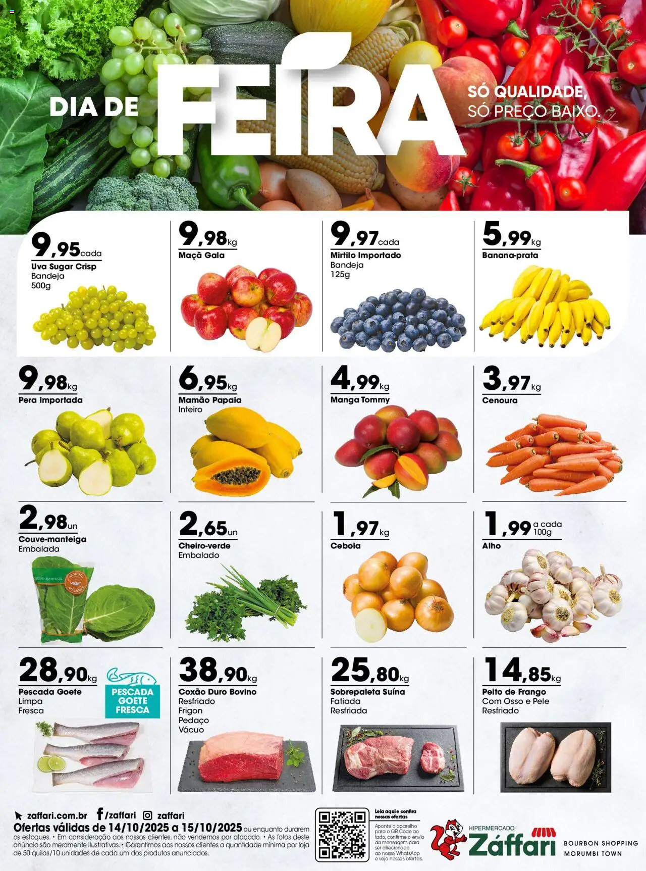 Zaffari folheto "Ofertas Dia de Feira - SP" válido a partir de 14/10/2025 - número de página 1