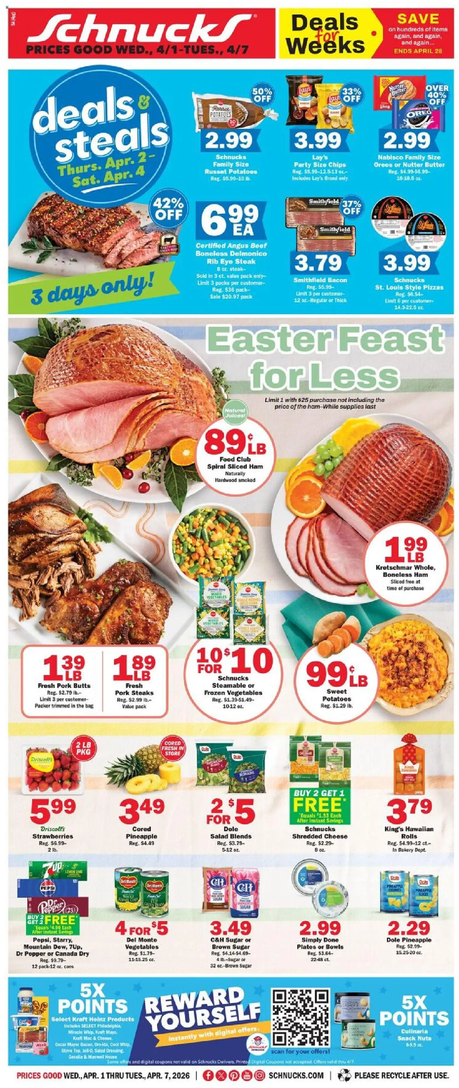 Ad Preview of Schnucks Schnucks Weekly Print Ad - IL from 04/01/2026