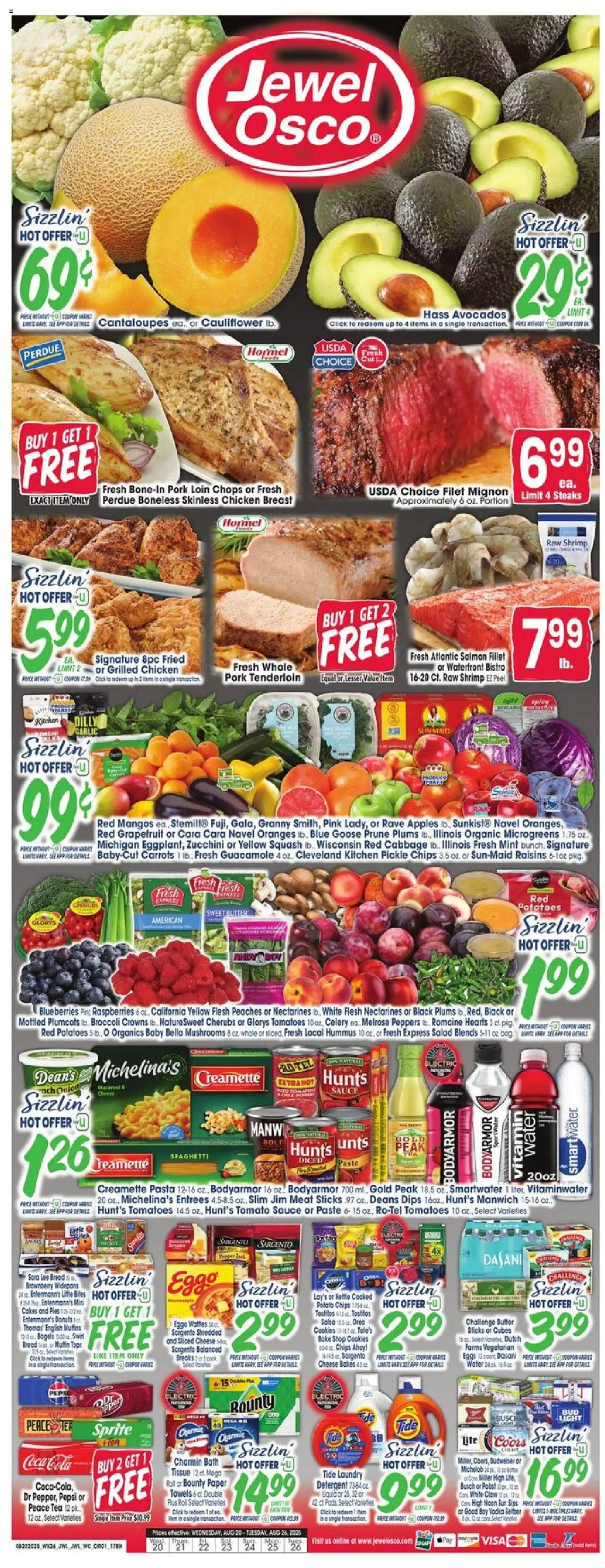 Jewel Osco Weekly Ad from 08/20/2025 - Flyer - Page number 1
