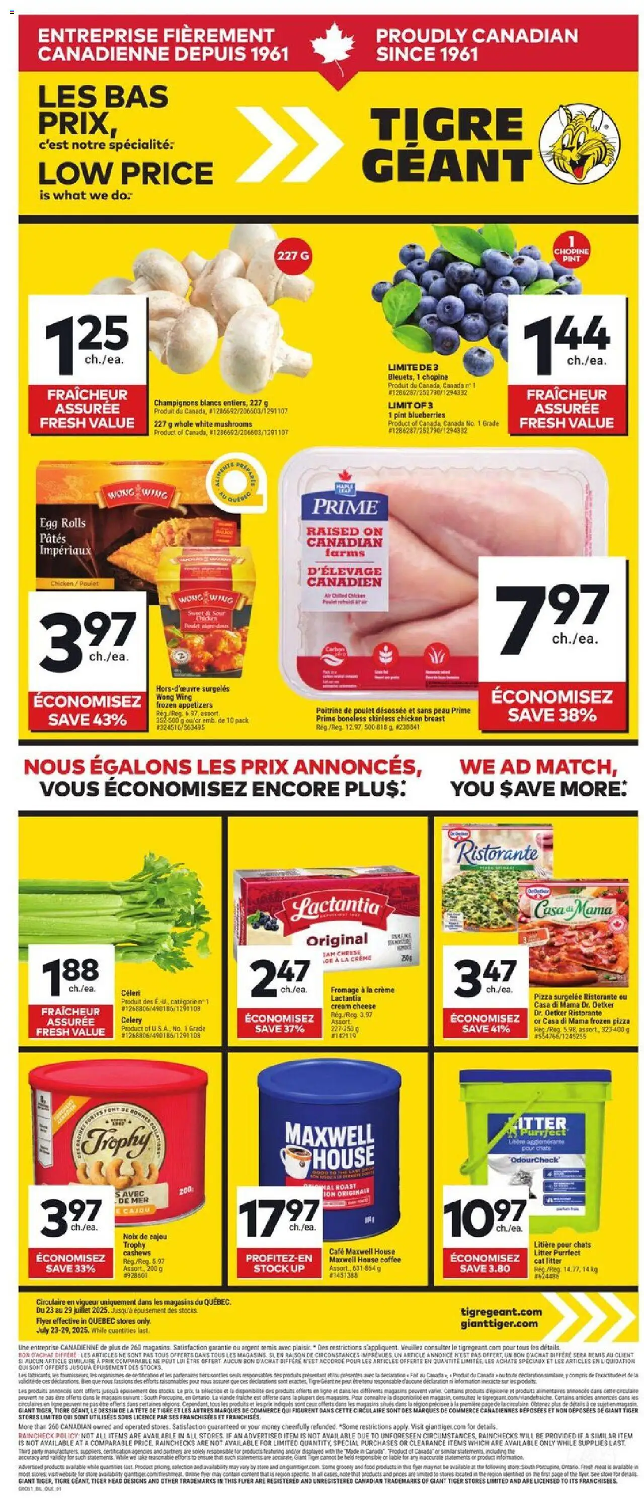 Giant Tiger flyer valid from Jul 23, 2025 - page number 1