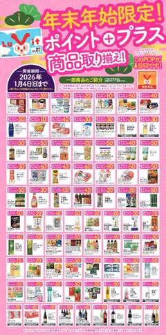 バローの2025/12/15から2026/01/04までのチラシはここポイントプラス商品のご紹介