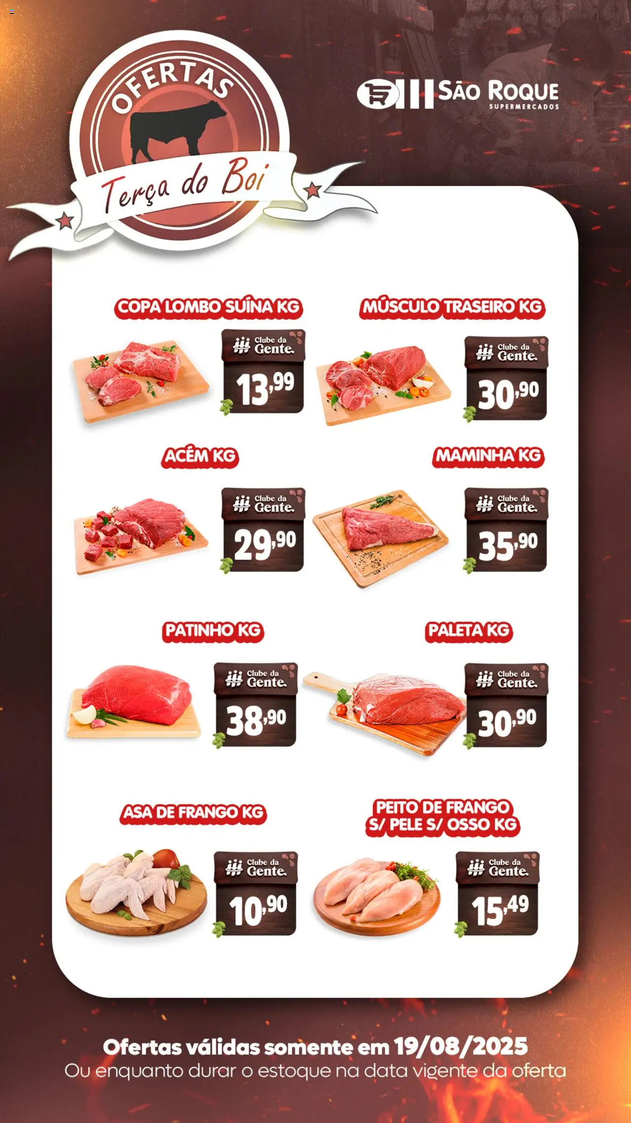 São Roque Supermercados folheto "Ofertas da semana" válido a partir de 19/08/2025 - número de página 1