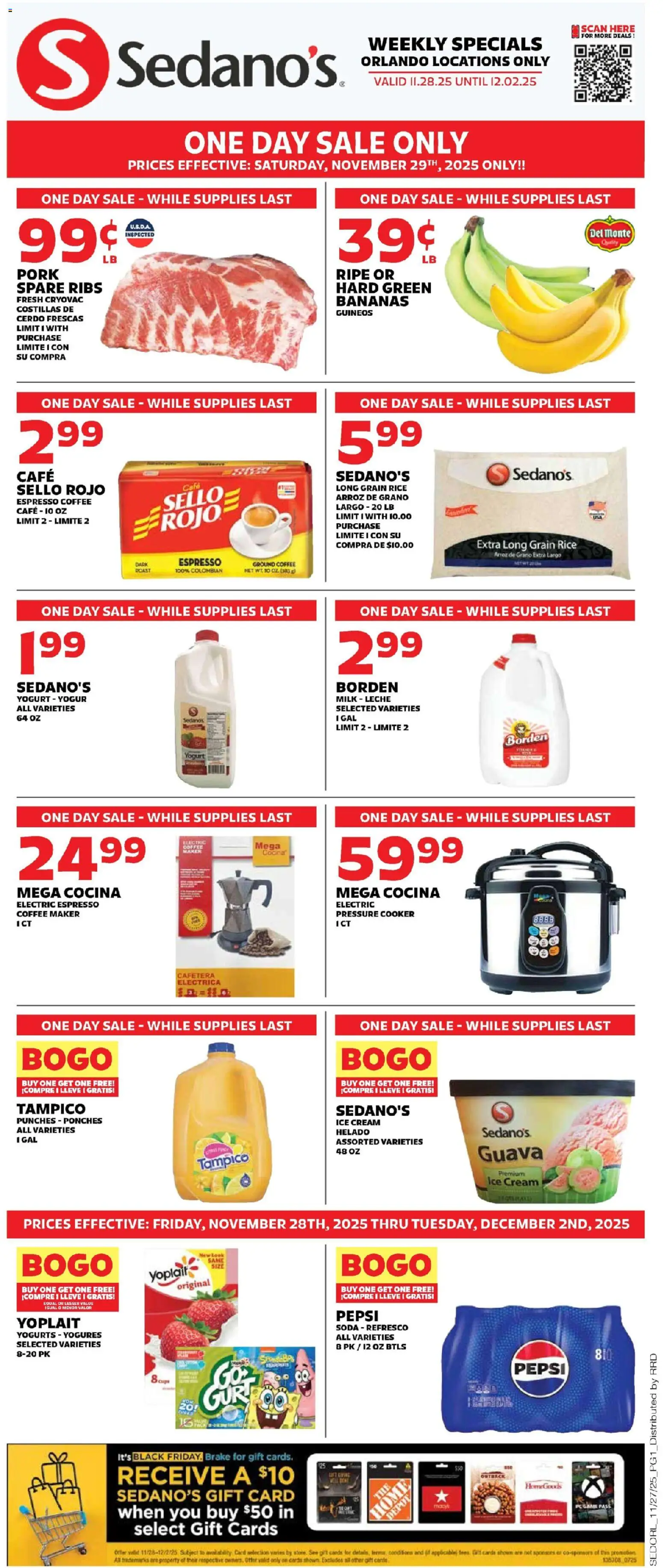Ad Preview of Sedano's Weekly Ad from 11/28/2025