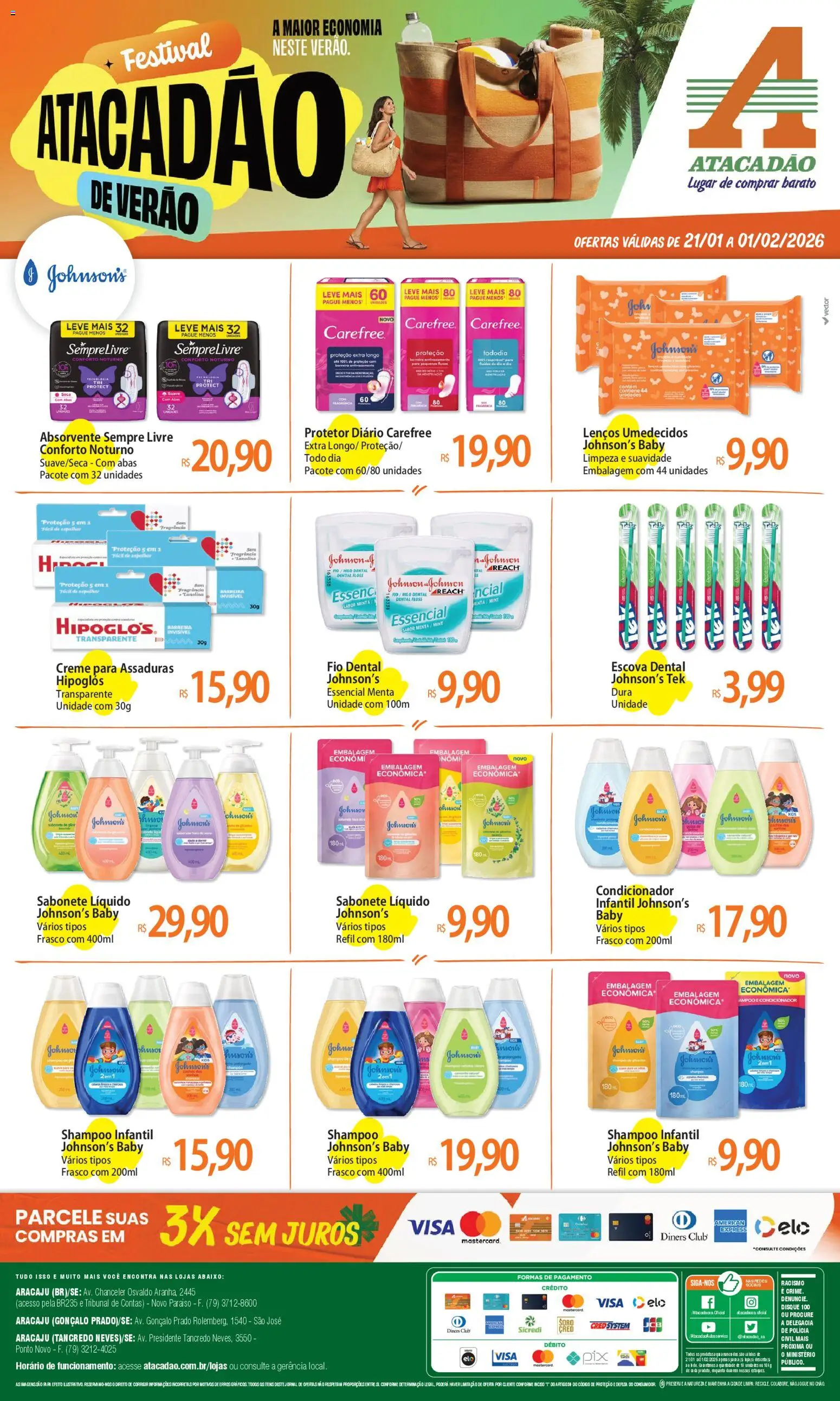 Pré-Visualização do folheto "Ofertas - SE" da loja Atacadão válido a partir de 21/01/2026