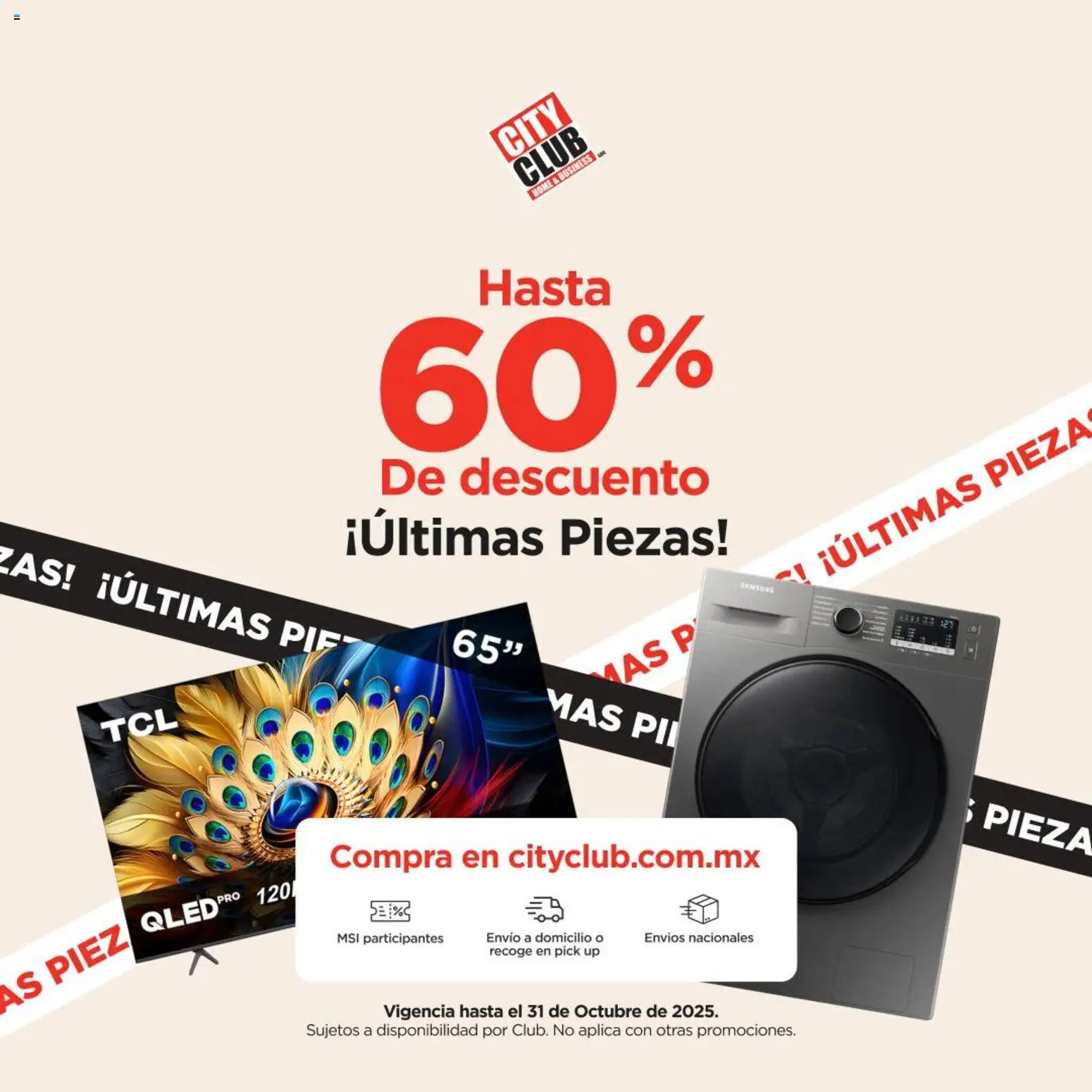 Vista previa las ofertas de la tienda City Club - Catálogo Hasta 60% De descuento desde el 25/10/2025 