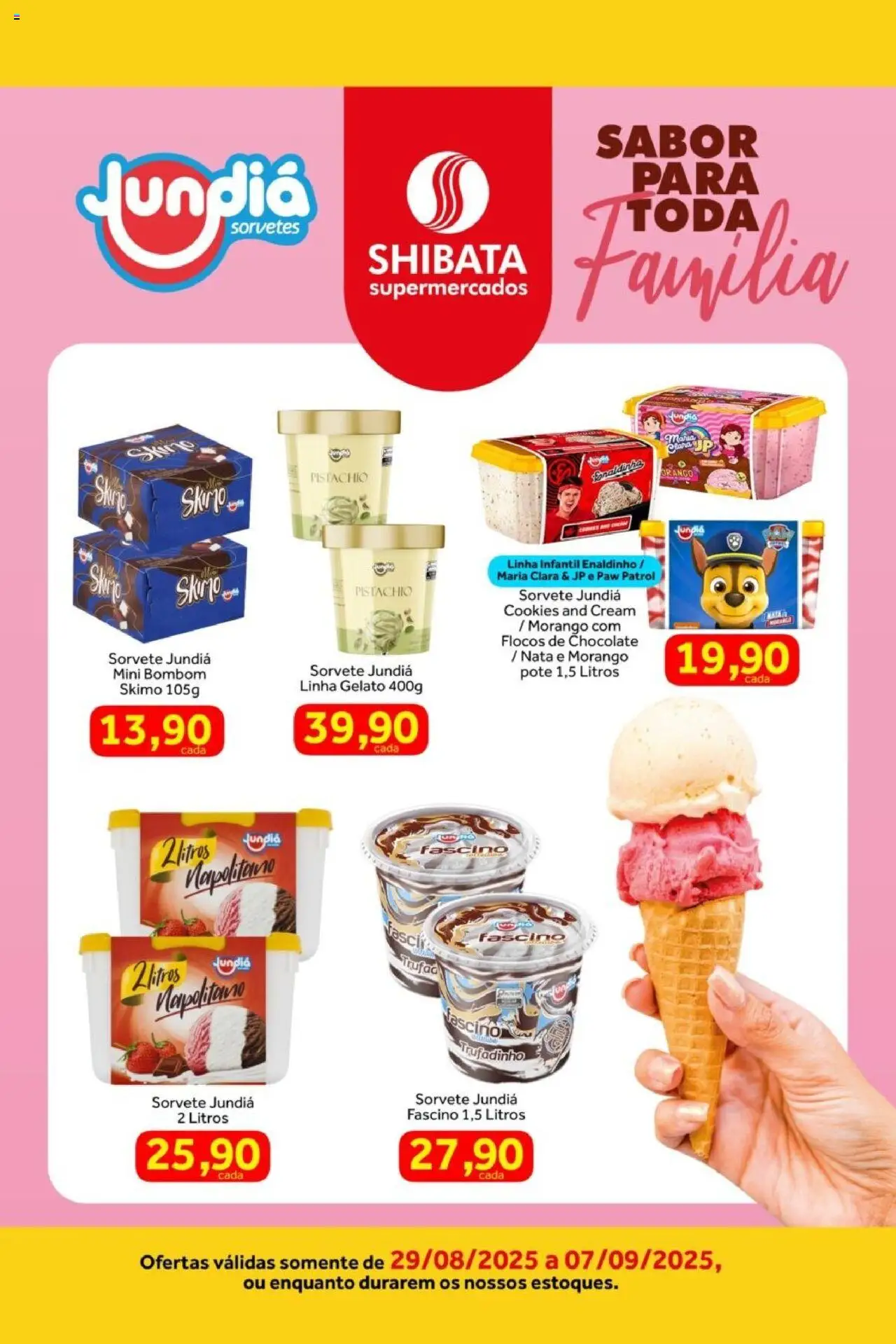 Shibata folheto "Ofertas Jundiá e Sabor & Minas" válido a partir de 29/08/2025 - número de página 1