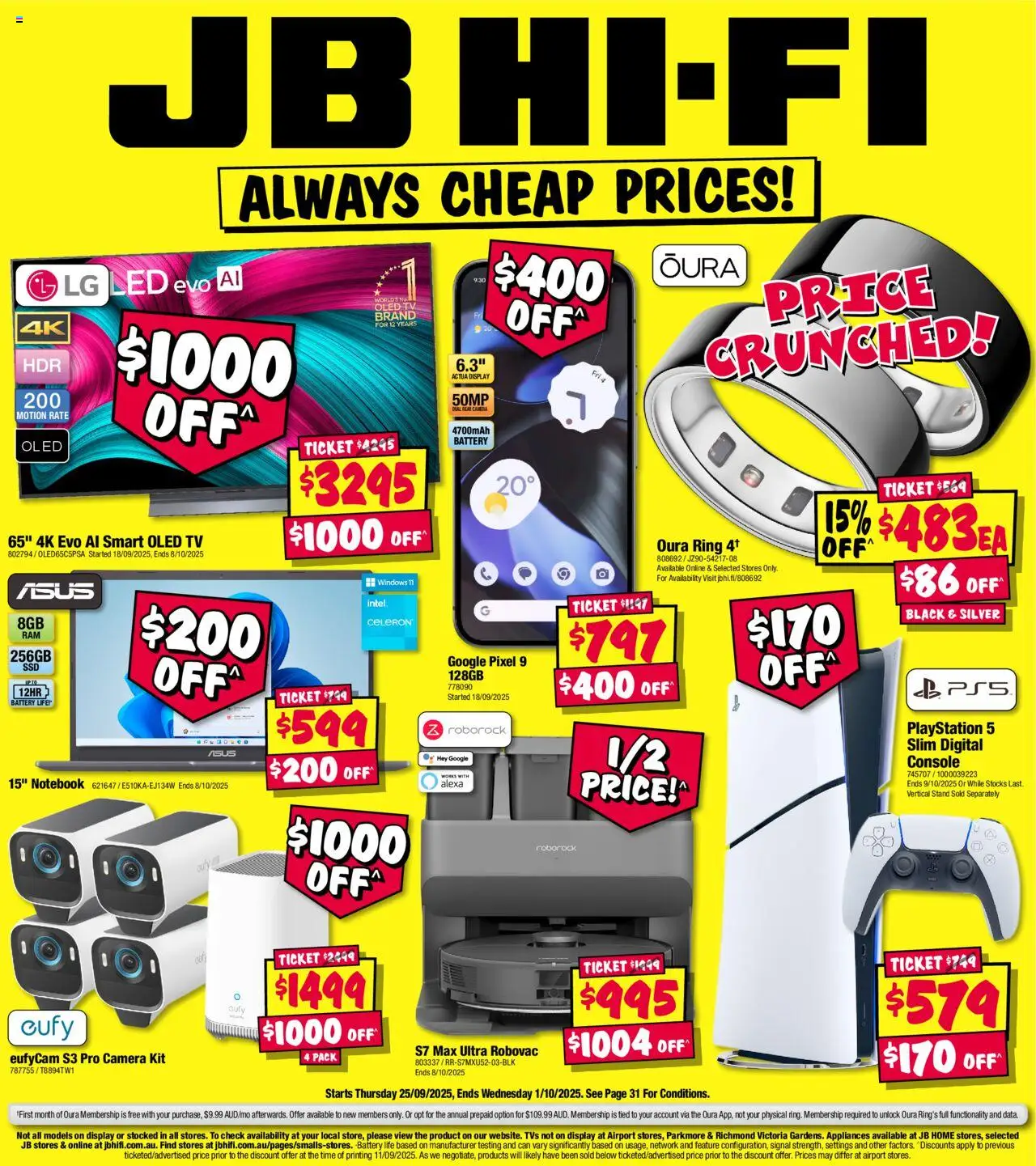JB Hi-Fi catalogue valid from 25/09/2025 - page 1