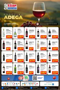 Pré-Visualização do folheto "Ofertas Especial de Vinhos" da loja Higa Atacado válido a partir de 16/10/2025