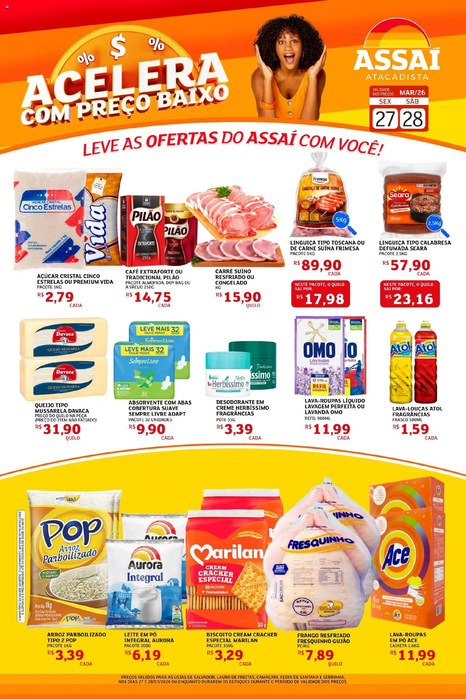 Pré-Visualização do folheto "Assaí Atacadista ofertas - BA" da loja Assaí Atacadista válido a partir de 27/03/2026