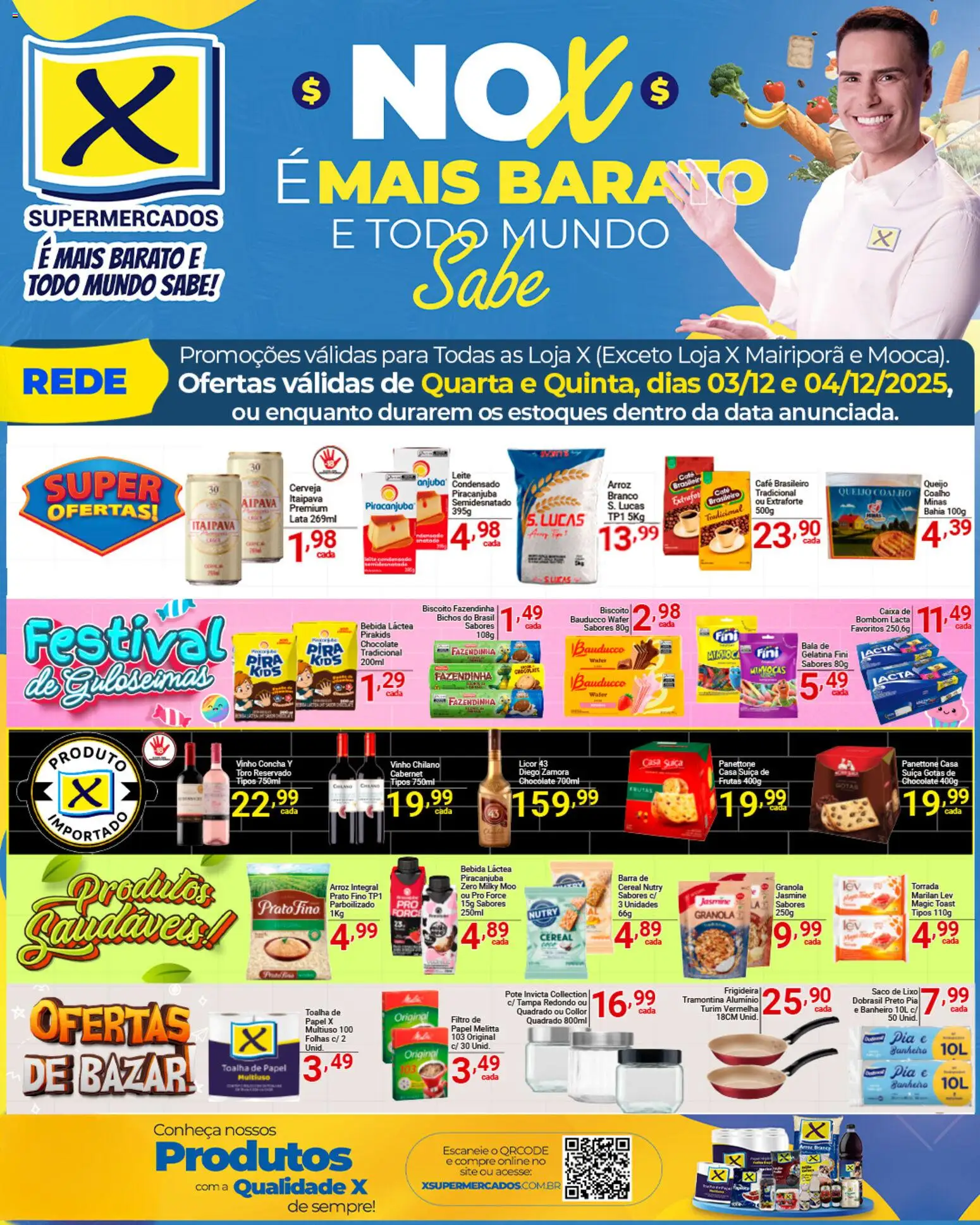 Pré-Visualização do folheto "Ofertas da semana" da loja X Supermercados válido a partir de 03/12/2025