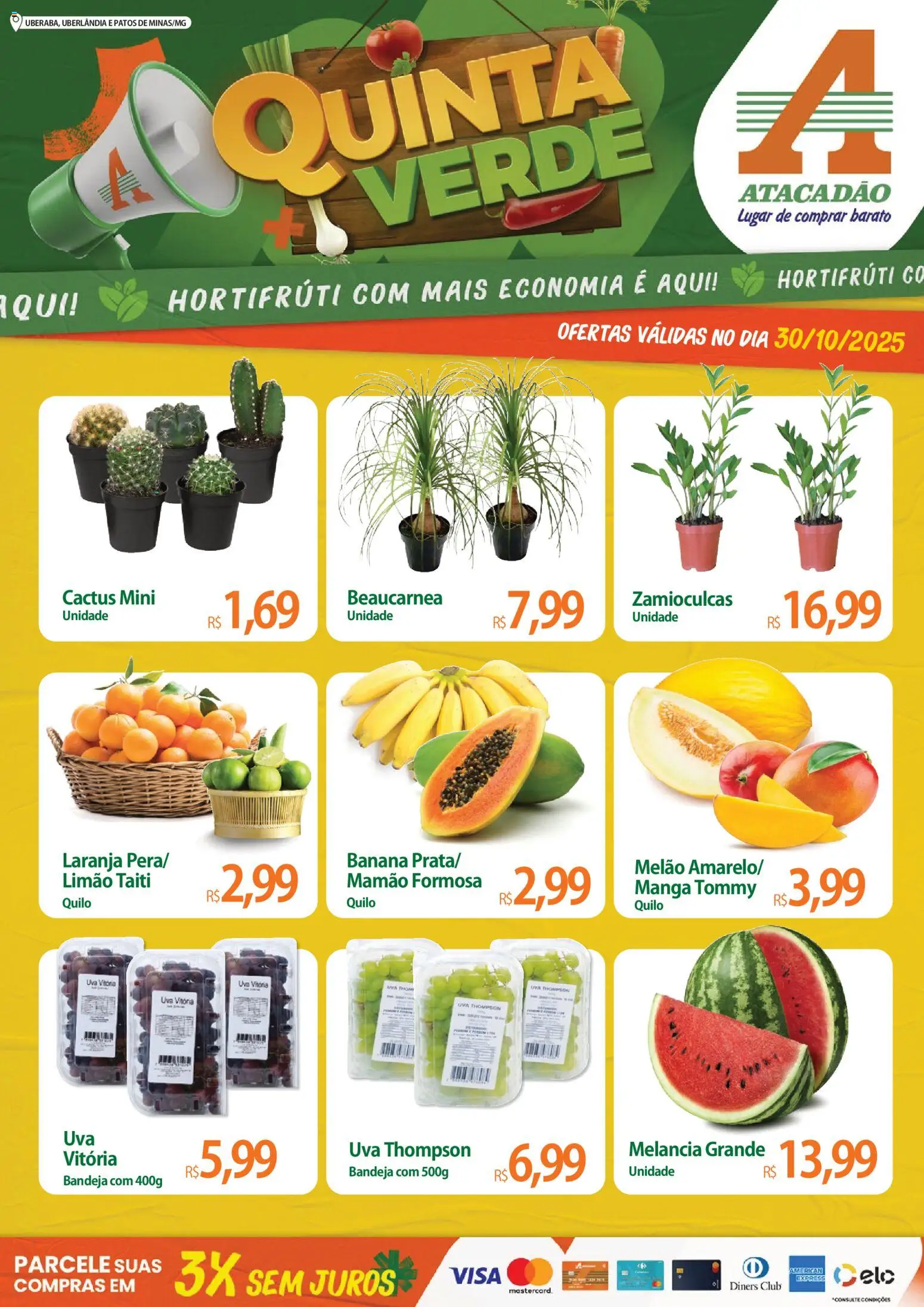 Pré-Visualização do folheto "Ofertas - MG" da loja Atacadão válido a partir de 30/10/2025